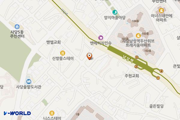 사당문화회관 위치 지도 — 서울특별시 동작구 사당로8길 9