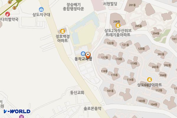 동작관악교육지원청 위치 지도 — 서울특별시 동작구 장승배기로10가길 35
