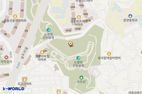 본동 공중화장실 위치 지도 — 서울특별시 동작구 본동 126-449