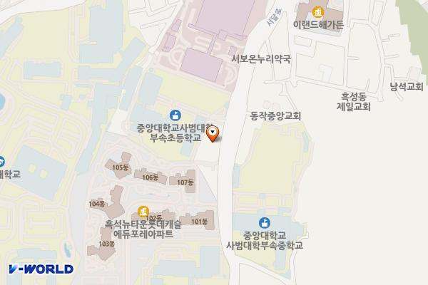 까망돌도서관 위치 지도 — 서울특별시 동작구 서달로 129(까망돌도서관)