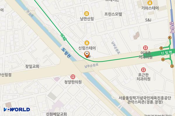 1-3 봉림교 공중화장실 위치 지도 — 서울특별시 관악구 남부순환로 1583