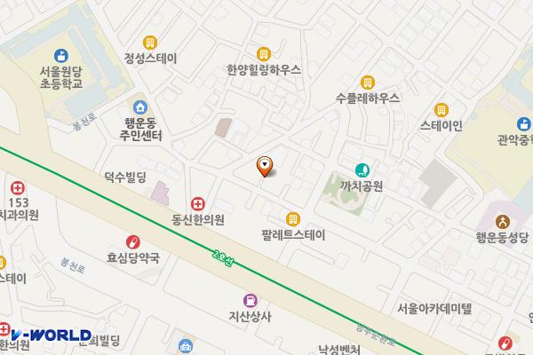 책이랑놀이랑도서관 위치 지도 — 서울특별시 관악구 행운1길 12