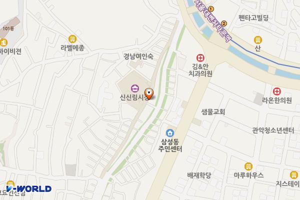 1-17 공중화장실 위치 지도 — 서울특별시 관악구 원신2길 33