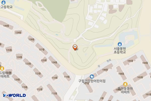 성현드림숲공원 화장실 위치 지도 — 서울특별시 관악구 성현로 99