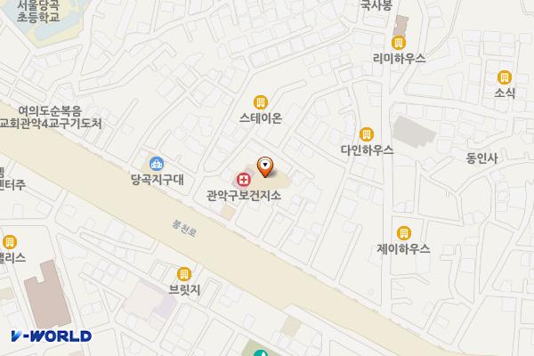보라매동주민센터 위치 지도 — 서울특별시 관악구 봉천로 279-8