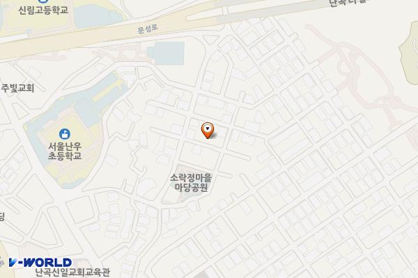 하난곡작은도서관 위치 지도 — 서울특별시 관악구 난우10가길 20-7