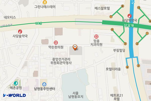 남현소공원공중화장실 위치 지도 — 서울특별시 관악구 남현1길 28 (남현동)