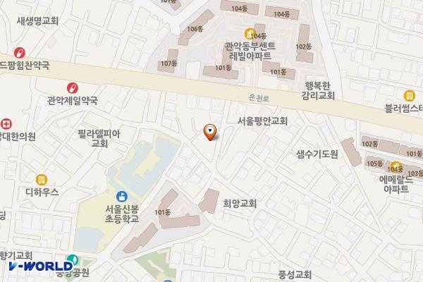 중앙경로당 화장실 위치 지도 — 서울특별시 관악구 은천로26길 14