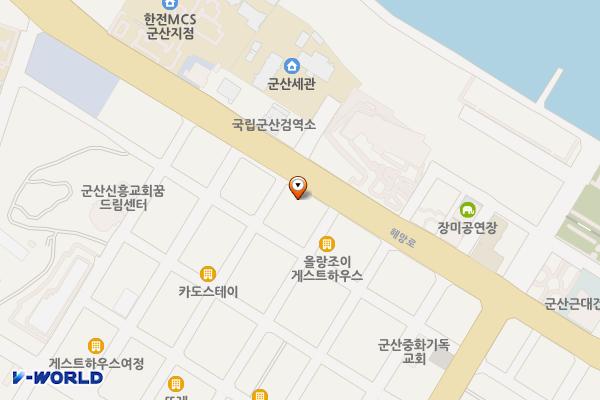 월명동 10 위치 지도 — 전북특별자치도 군산시 해망로 243 (장미동 )