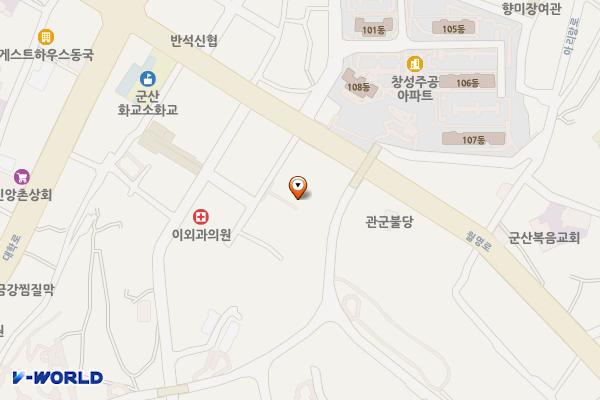 월명동 9 위치 지도 — 전북특별자치도 군산시 선양1길 7-7 (송창동 )