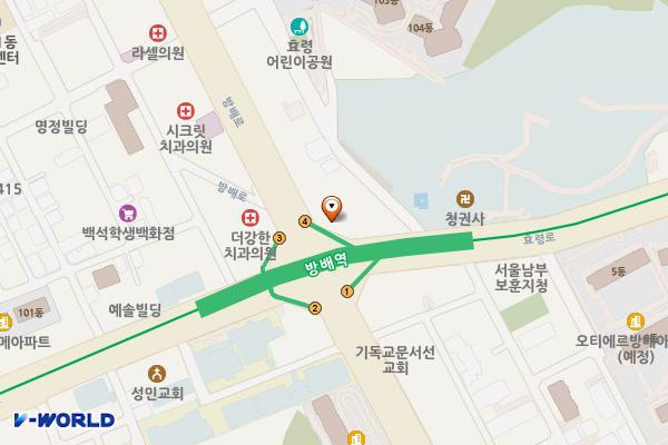 동곡빌딩 위치 지도 — 서울특별시 서초구 방배로 82, 동곡빌딩 (방배동)