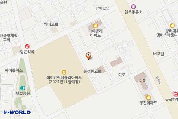 한신트리플상가(이수시장) 위치 지도 — 서울특별시 서초구 방배로33길 29 (방배동, 방배한신트리플)
