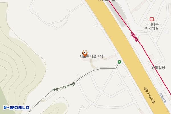 청계산 원터골마당 위치 지도 — 서울특별시 서초구 원지동 368-1