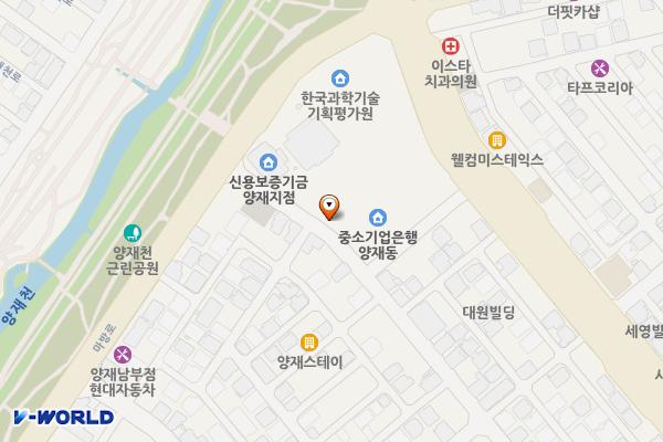 트윈타워 위치 지도 — 서울특별시 서초구 마방로10길 25, 트윈타워 (양재동)