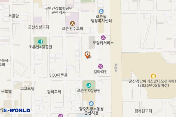 조촌동 5 위치 지도 — 전북특별자치도 군산시 조촌5길 32 (조촌동 )