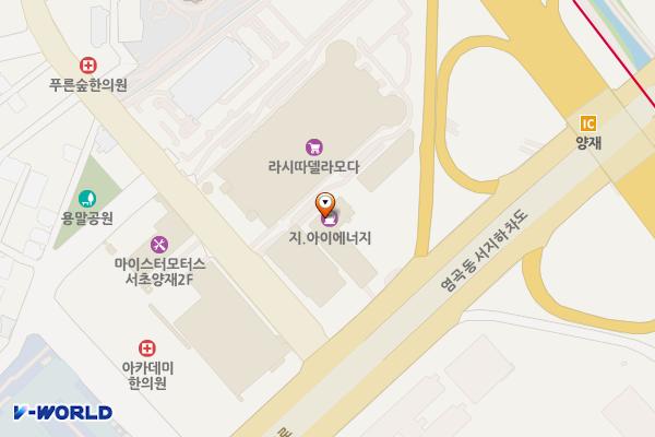 대신석유㈜대우주유소 위치 지도 — 서울특별시 서초구 양재대로 173, 톨게이트주유소 (양재동)
