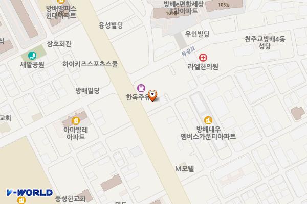 한독주유소 위치 지도 — 서울특별시 서초구 방배로 214 (방배동)