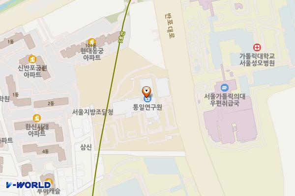 서울지방조달청 별관(1층) 위치 지도 — 서울특별시 서초구 반포대로 217, 조달청빌딩 (반포동)