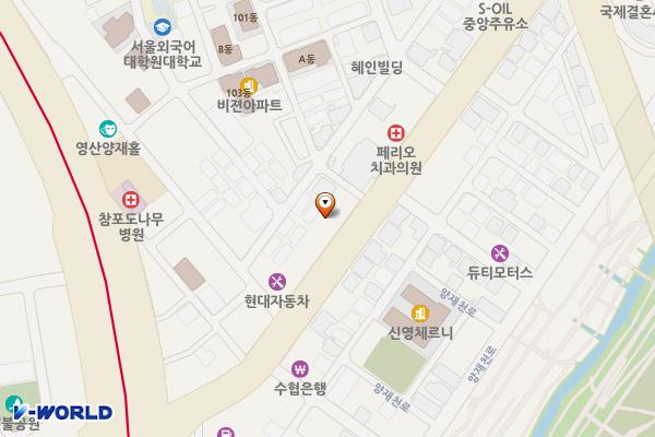 남서울농협 위치 지도 — 서울특별시 서초구 바우뫼로 195, 남서울농협종합시설 (양재동)