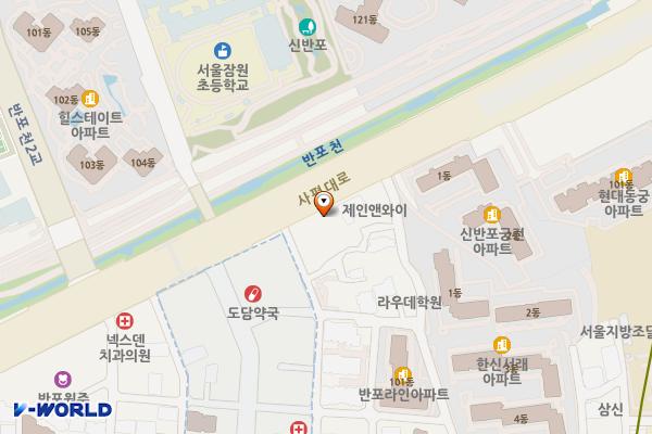 현대오일뱅크㈜팔레스주유소 위치 지도 — 서울특별시 서초구 사평대로 136, 팔레스주유소 (반포동)