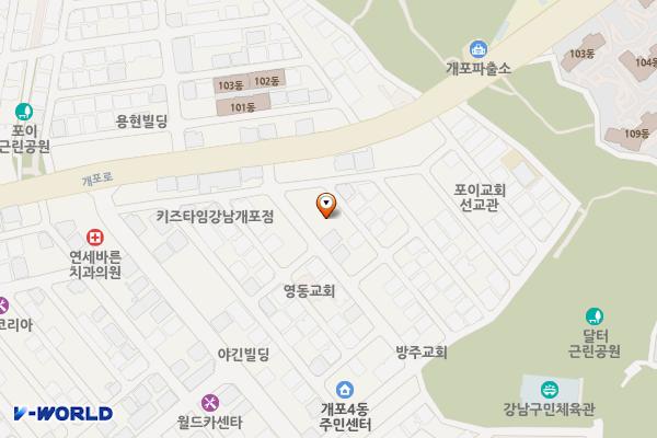 리엔 위치 지도 — 서울특별시 개포로 28길 9