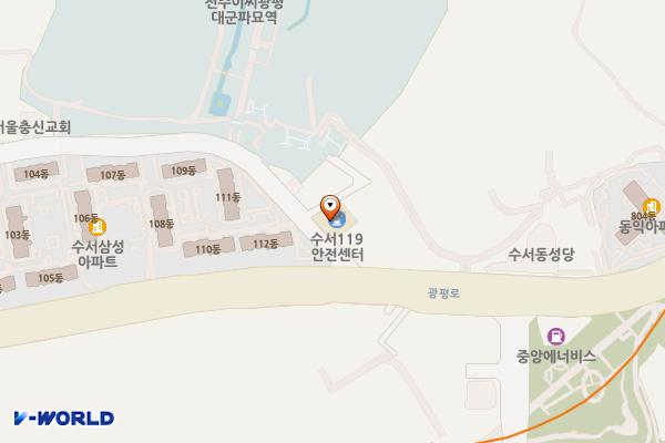 수서119안전센터 위치 지도 — 서울특별시 강남구 광평로31길 6