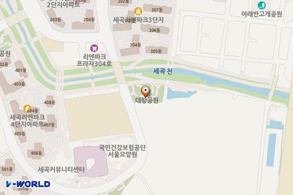 세곡천(세곡5교) 위치 지도 — 서울특별시 강남구 세곡동526-2