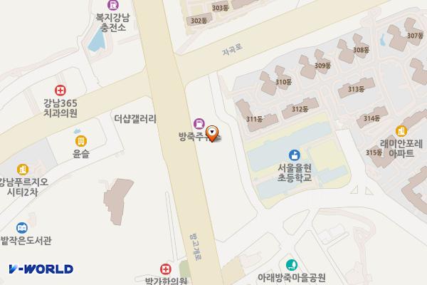 강남블루지움 위치 지도 — 서울특별시 밤고개로 219
