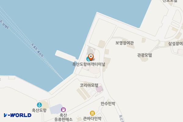 흑산예리터미널 위치 지도 — 전남광주통합특별시 신안군 흑산면 예리 176-48번지