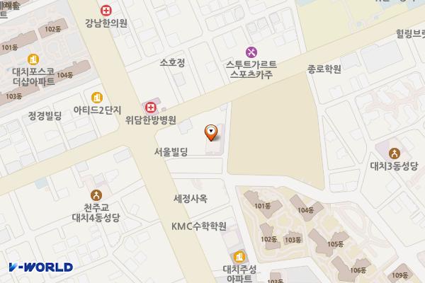 대치동교회 위치 지도 — 서울특별시 역삼로84길 8