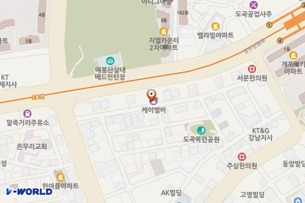 현대오일뱅크 도곡셀프주유소 위치 지도 — 서울특별시 남부순환로 2718(도곡동)