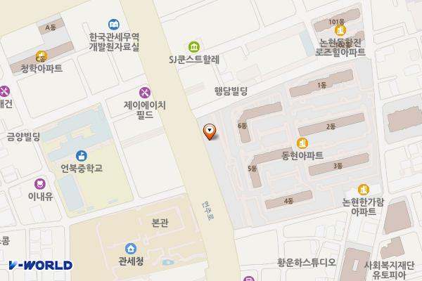 두산빌딩 위치 지도 — 서울특별시 언주로 726 (논현동)