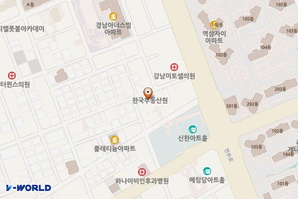 한국부동산원 위치 지도 — 서울특별시 강남구 언주로79길13