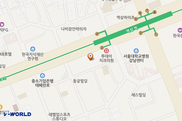 아크플레이스(구 캐피탈타워) 위치 지도 — 서울특별시 테헤란로 142 (역삼동)
