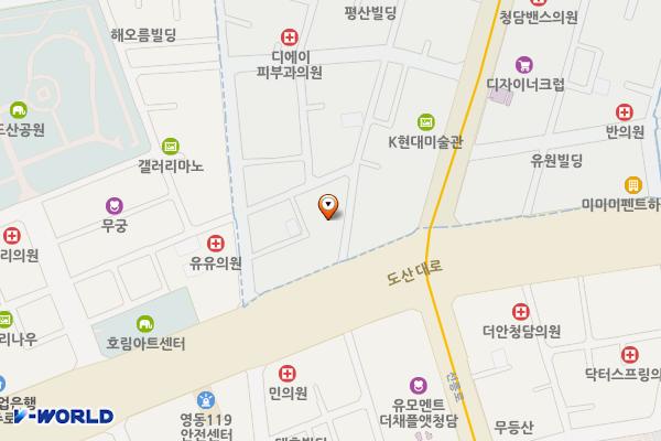 압구정노인복지센터 위치 지도 — 서울특별시 강남구 도산대로53길 5(신사동)