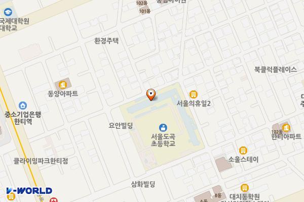 도곡초교 공영노외주차장 위치 지도 — 서울특별시 선릉로64길 33