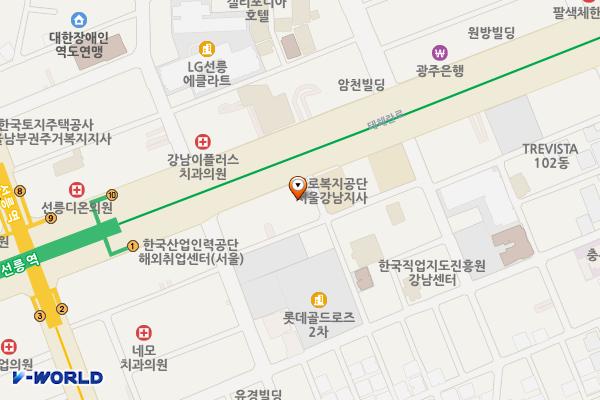 한국마사회 선릉지사 위치 지도 — 서울특별시 강남구 테헤란로 416