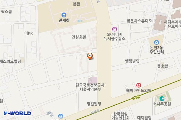 송암빌딩 위치 지도 — 서울특별시 언주로 709 (논현동)