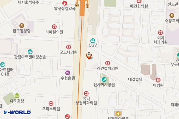 압구정빌딩 위치 지도 — 서울특별시 논현로 842 (신사동)