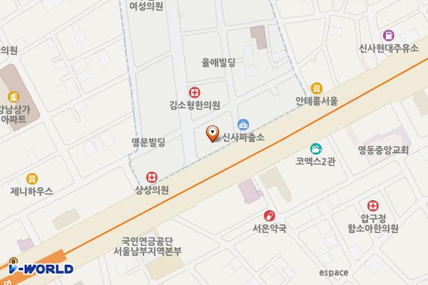 제이타워 위치 지도 — 서울특별시 도산대로 139 (신사동)