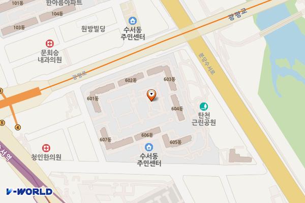 수서개나리어린이공원 위치 지도 — 서울특별시 강남구 수서동723-1