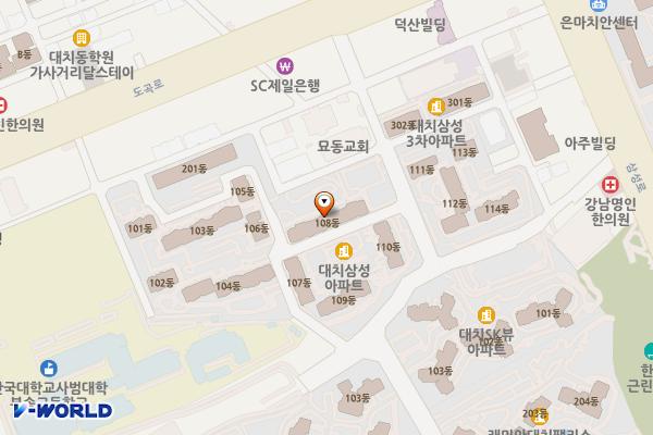 대치삼성(아) 상가 위치 지도 — 서울특별시 도곡로78길 22(대치동)