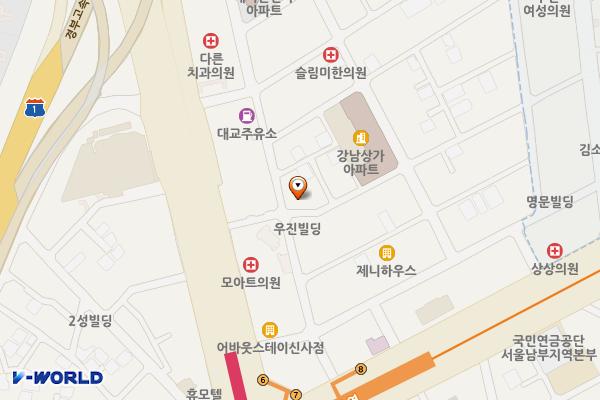 흥창빌딩 위치 지도 — 서울특별시 강남구 도산대로1길 24 (신사동)