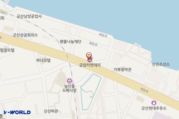 중앙동 1 위치 지도 — 전북특별자치도 군산시 해망로 152 (금암동 )
