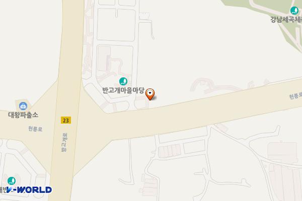 세곡동공중화장실(기존) 위치 지도 — 서울특별시 강남구 헌릉로 649