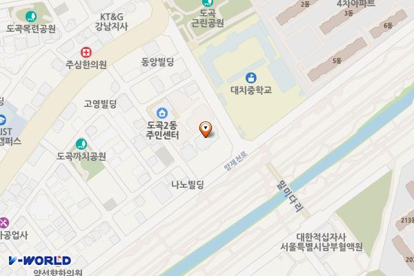 강남수도사업소 위치 지도 — 서울특별시 강남구 양재천로 199