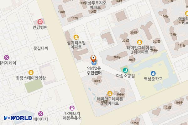역삼2문화센터 위치 지도 — 서울특별시 강남구 도곡로 43길 25