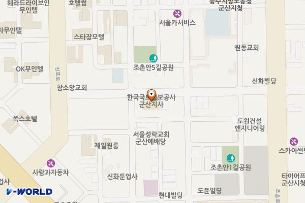 조촌동 12 위치 지도 — 전북특별자치도 군산시 양안로 18 (조촌동 )