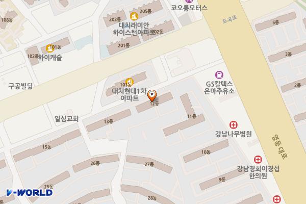 은마종합상가 편의동 위치 지도 — 서울특별시 삼성로 212 (대치동)