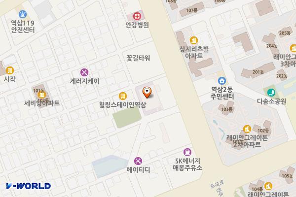 청운교회 위치 지도 — 서울특별시 강남구 언주로65길 6, 청운교회 (역삼동)